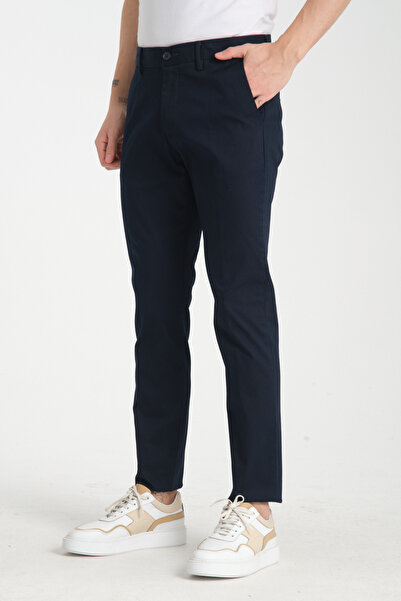 Frappoli Gabardin Pamuklu Erkek Slim Fit Kalıp Yetişkin Chino Pantolon