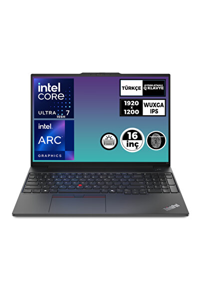 LENOVO ThinkPad E16 Gen 2 Ultra 7 155H 16GB 1TB SSD 16" WUXGA W11P Dizüstü Bi...