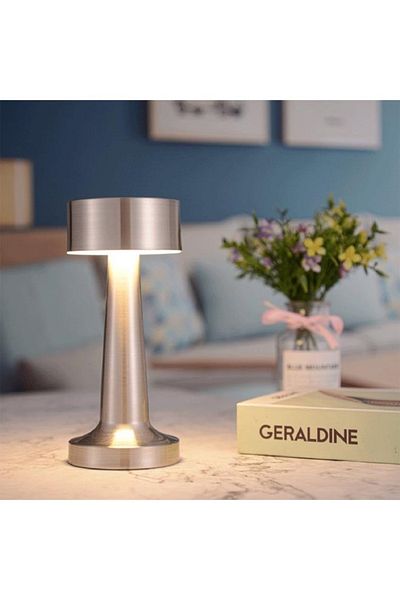 Taimi Portable LED Table Lamp with Touch Sensor 1000mAh Thick corner Silver