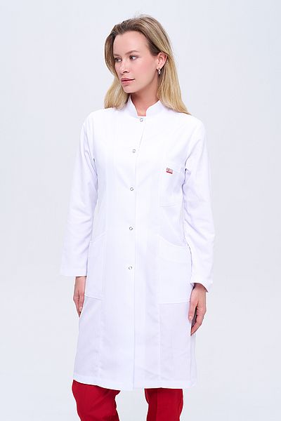 TIPTEKS Women's Judge Collar Long Length Doctor - Teacher Apron