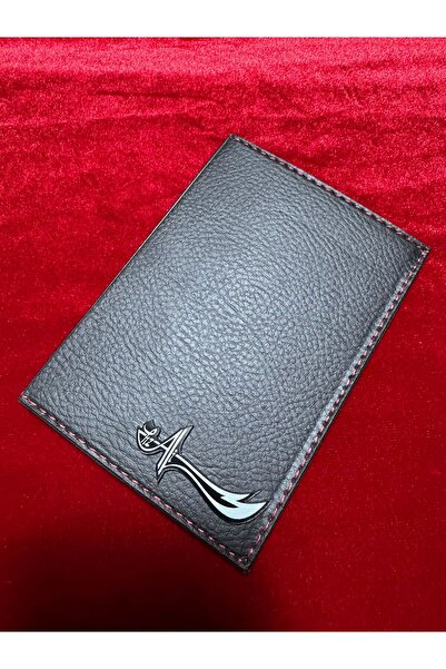 ATTA PAZARLAMA حامل ترخيص هرتز من الجلد الأسود من زجاج شبكي منقوش، حافظة ترخي...