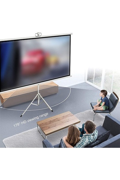 Taimi Portable Tripod Screen Projector with Tripod Size 180X180cm