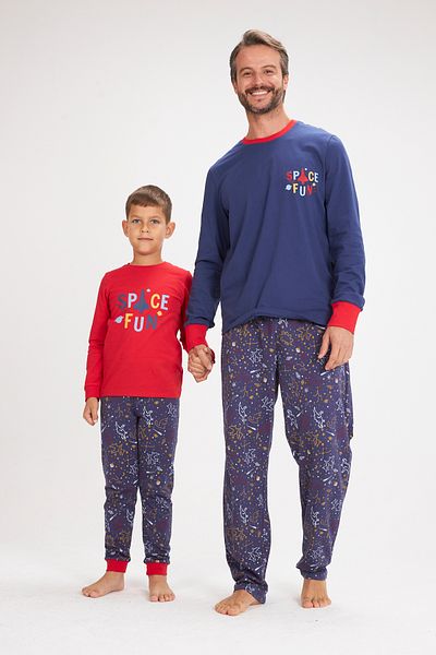 LILIAN Space Fun Father Son Pajamas Suit Sold Separately Prices Are Different