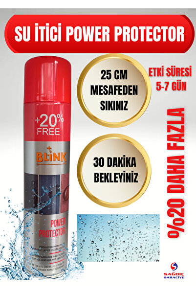 Blink Su Itici Su Geçirmezlik Ve Yağmur Kaydırıcı Önleyici Sprey Power Protector 300 ml