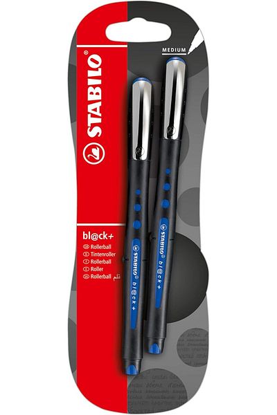 Stabilo black High Quality Roller Ball Pen Medium Blue/B-41677 (Blue)