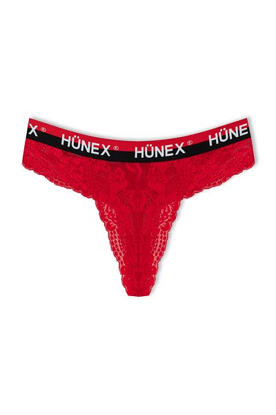 HNX Red Lace Thong Women's Panties 3-Pack