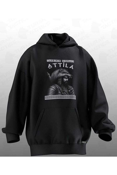 FULL TOLERANCE GOD'S BREAKER ATTILA PRINT OVERSIZE HOODIE (UNISEX)