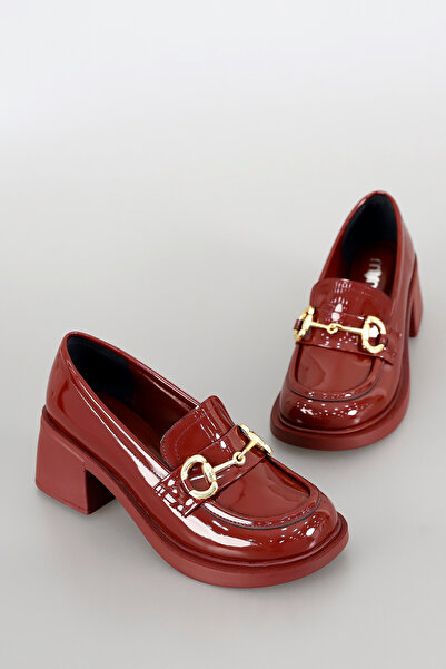 Mamito Ayakkabı Λεπτομερές τακούνι Loafer με πόρπη RC 2104