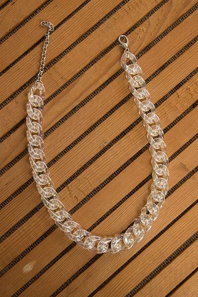 Modex Transparent Acetate Thick Chain Necklace