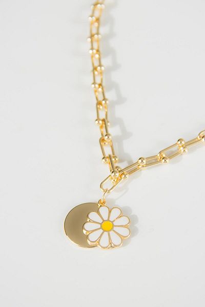 Modex Gold Tifany Chain Daisy Necklace