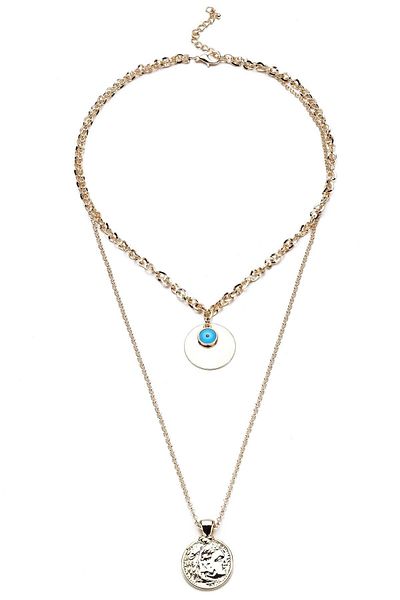 Modex Gold yellow locket necklace
