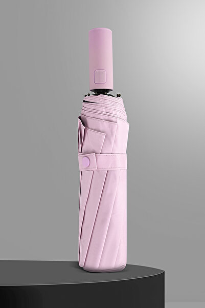 LUPİX 10 TELLİ BEBE PEMBESİ FULL OTOMATİK ŞEMSİYE