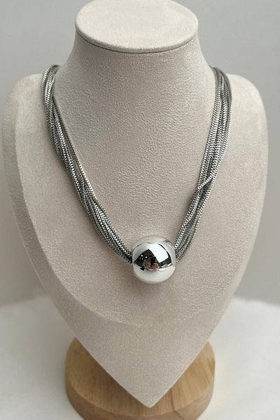 Modex Multiple Italian Chain Heel Necklace (Size:44+5cm)