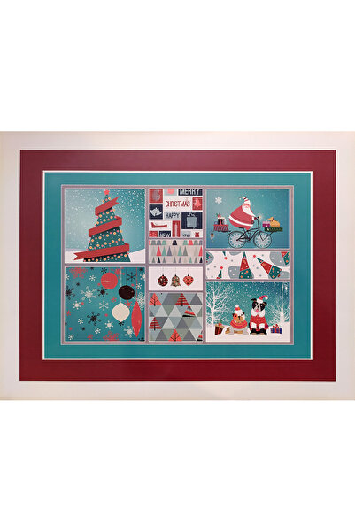 Funny Design شجرة عيد الميلاد - وسادة الركبة مع صينية المتعة