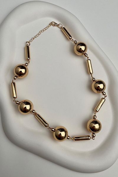 Modex Ball Necklace - Bar Detailed, Ccb Size:39+5 cm