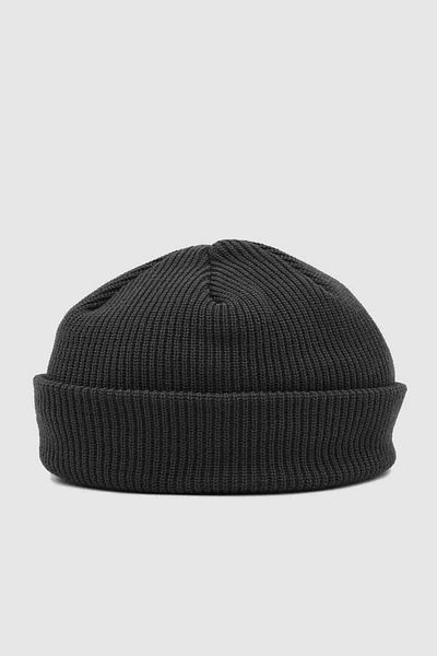 Külah Men's Black Knitted Docker Beanie Skullcap