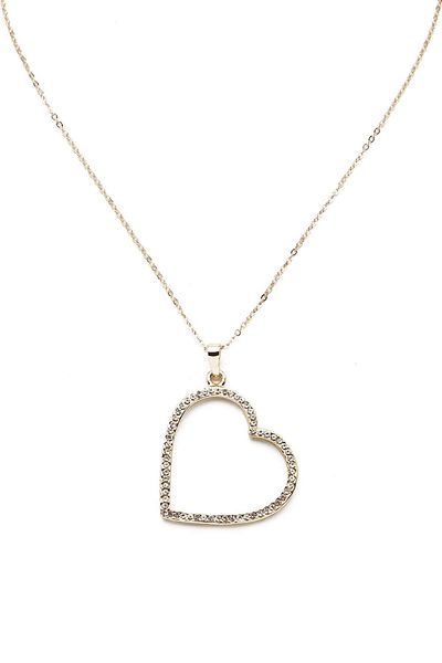 Modex Women's Jewelled Heart Necklace UK9178