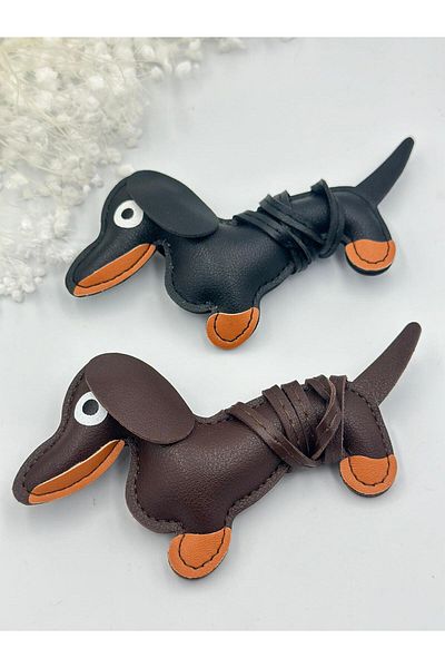 MyladyAccessoriess Accesoriu pentru geanta Black Dog Figure