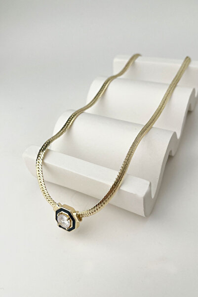 Modex Italian Single Stone Chain Necklace - Cagla Şikel(45+5 cm)