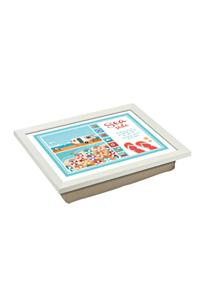 Funny Design Keyif Tray Knee Cushion-sea Side