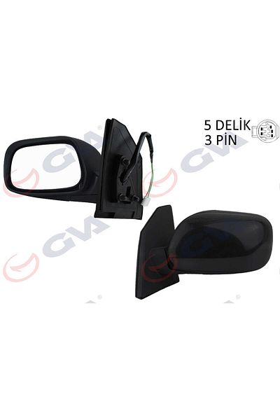 GVA Corolla 02 Outside Rear View Mirror - Left, Electric Convex 3 Plug Vm-277El 27053