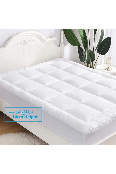BabyCara Mattress Topper Cover 14 Cm Felt Extra Thick Extra Plush and Super Soft Available In All Sizes