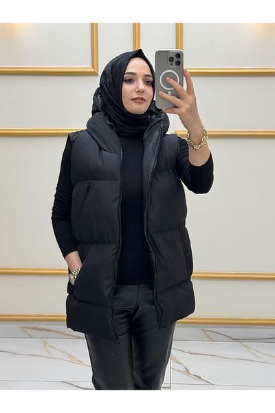 Butik Hooded Inflatable Vest Oversize - Daily Style Katar