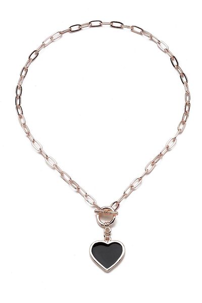 Modex Rose Heart Figure Necklace
