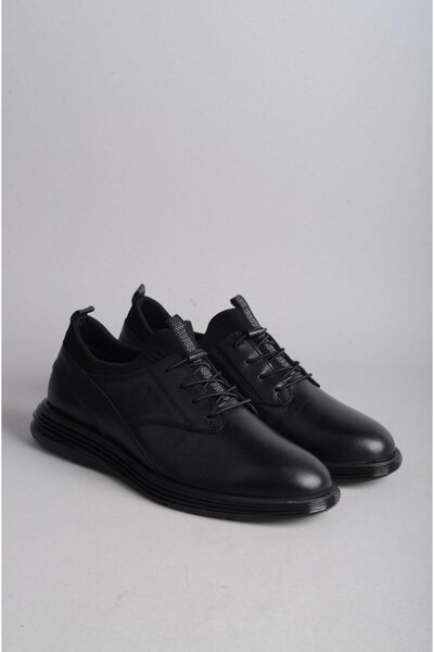 SEÇ KUNDURA Genuine Leather Black Men's Shoes - Select 6222
