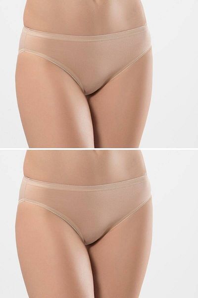 TÜREN 230 Chiloți de bikini din bumbac Lycra pentru femei, pachet de 2