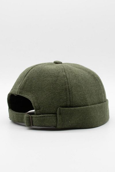 Külah Winter New Style Wool Retro Hip-hop Docker Hat Khaki