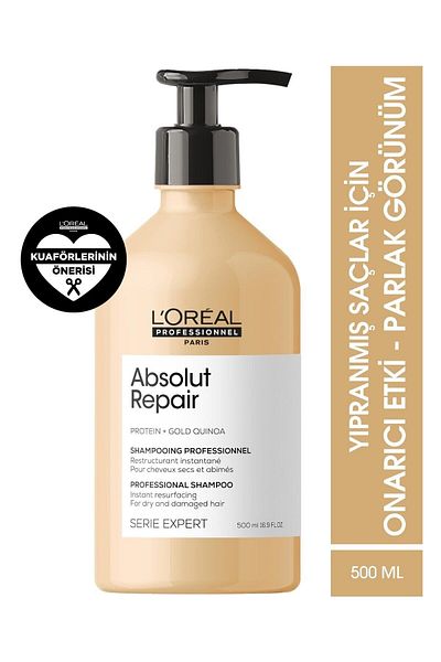 L'oreal Professionnel Loreal Serie Expert Absolut Repair Shampoo 500ml & Mask 100g & Serum 90ml