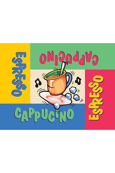 Funny Design وسادة الركبة مع صينية الاستمتاع - كابتشينو