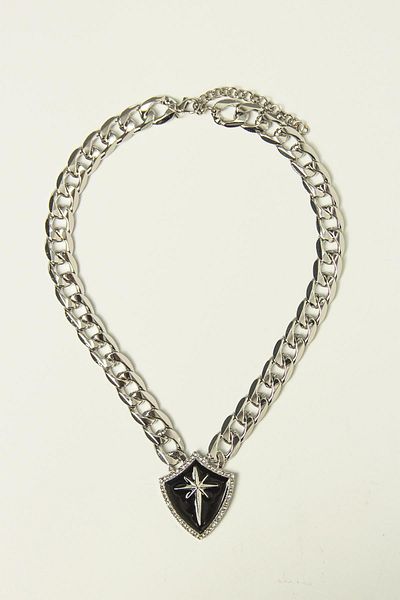 Modex Black Enameled North Star Necklace