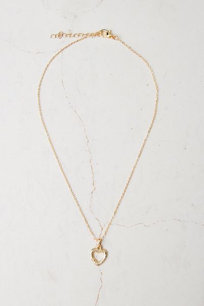 Modex Minimal Heart Figure Necklace Gift for Lover