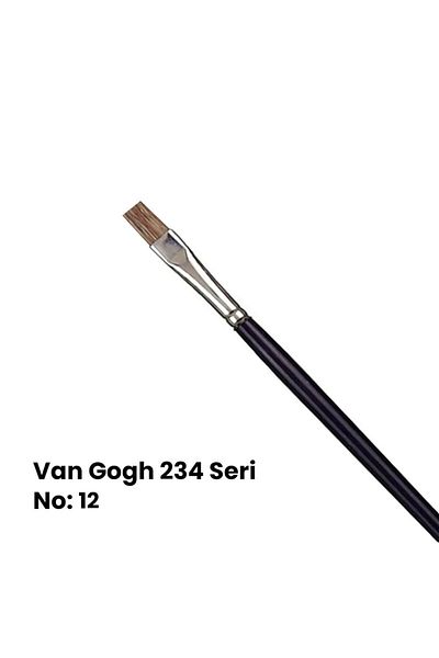 Van Gogh 234 Series Ox Ear Bristle Flat Cut Tip Brush No 12