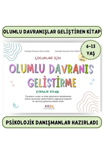 kitza yayınları ÇOCUKLARDA OLUMLU DAVRANIŞ GELİŞTİRME ETKİNLİK KİTABI