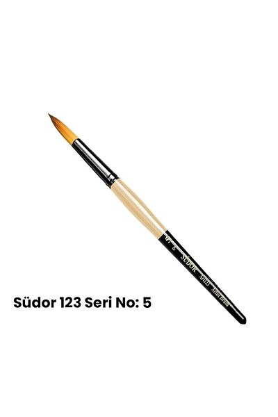 Südor 123 سلسلة فرشاة صناعية ذات طرف دائري رقم 5