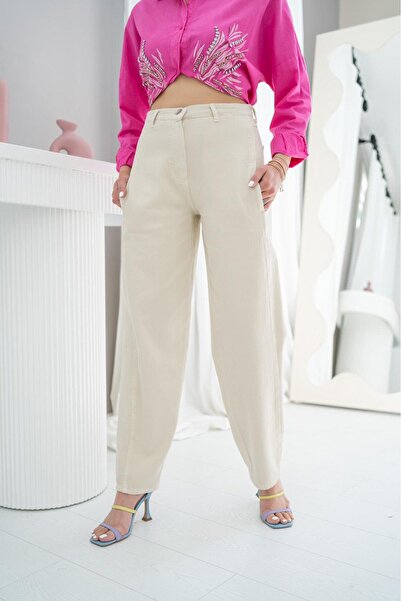 Elbee Fashion Woman Visok struk pantalona