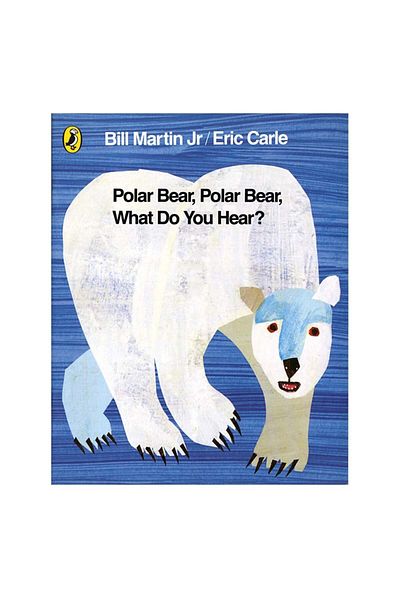 Puffin Books الدب القطبي - ماذا تفعل لوحة Hear Boo؟لوحة جلدية طويلة بتصميم قصير على شكل دب قطبي