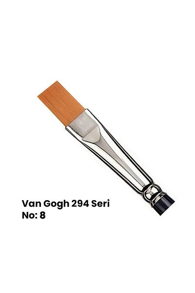 Van Gogh 294 Series - Synthetic Flat Cut Brush No 8