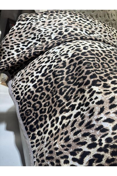 ŞENER HOME Leopard Printed 150X240 Cm. Single Single Pique