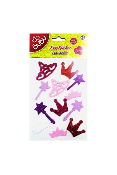Bubu Glitter Eva Sticker - Bu-Bu Crown-Asa Sts016(St0056)