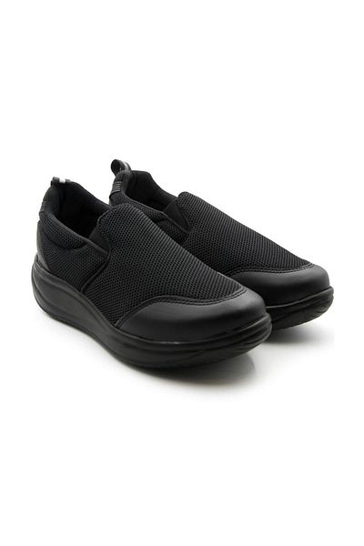 Dr.Comfort 15507 Pantofi sport pentru femei cu fundul basculant ortopedic și terapeutic. Negru
