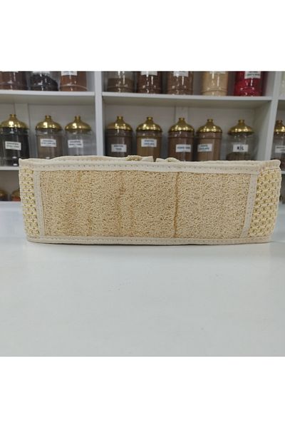 Bakkal Hasan 4 Pcs Natural Pumpkin Fiber - Long Kitchen Bathroom Scrub, Processed