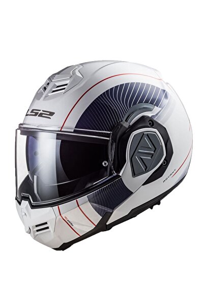 LS2 ADVANT COOPER ÇENE AÇILIR MODÜLER KASK BEYAZ MAVİ