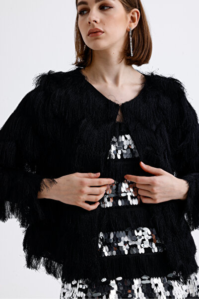 Sense Μαύρο βραδινό φόρεμα - CKT35236 Μοντέλο μπουφάν