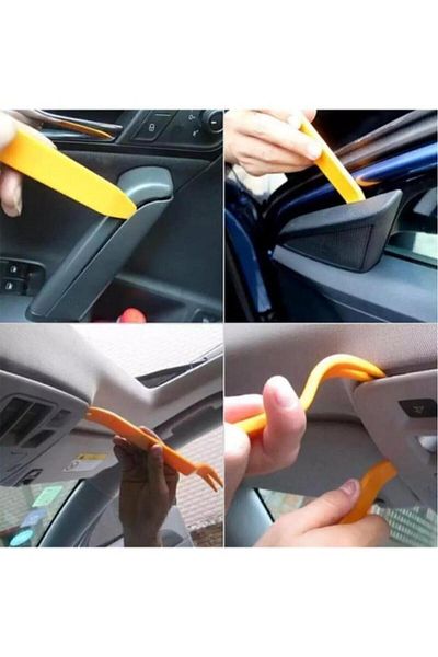 optana 4 Set Auto Glove Box Remover - Trim Tape Radio Door Console Removal Attachment, Led Removal