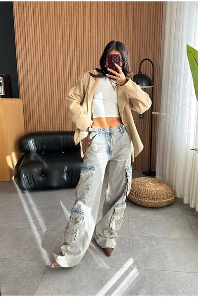 DENİKK ΤΡΕΝΔΙΑ ΕΙΚΟΝΙΚΟ ΣΧΕΔΙΟ BAGGY JEAN ΤΖΙΝ ΠΑΝΤΕΛΟΝΙ