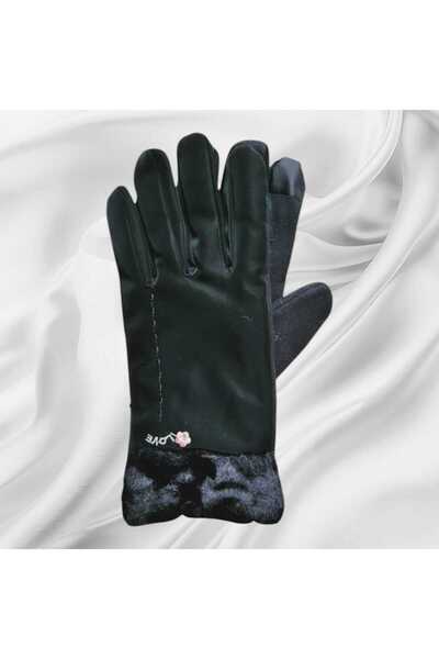 Aware Time قفازات نسائية قطيفة من نسيج المظلة